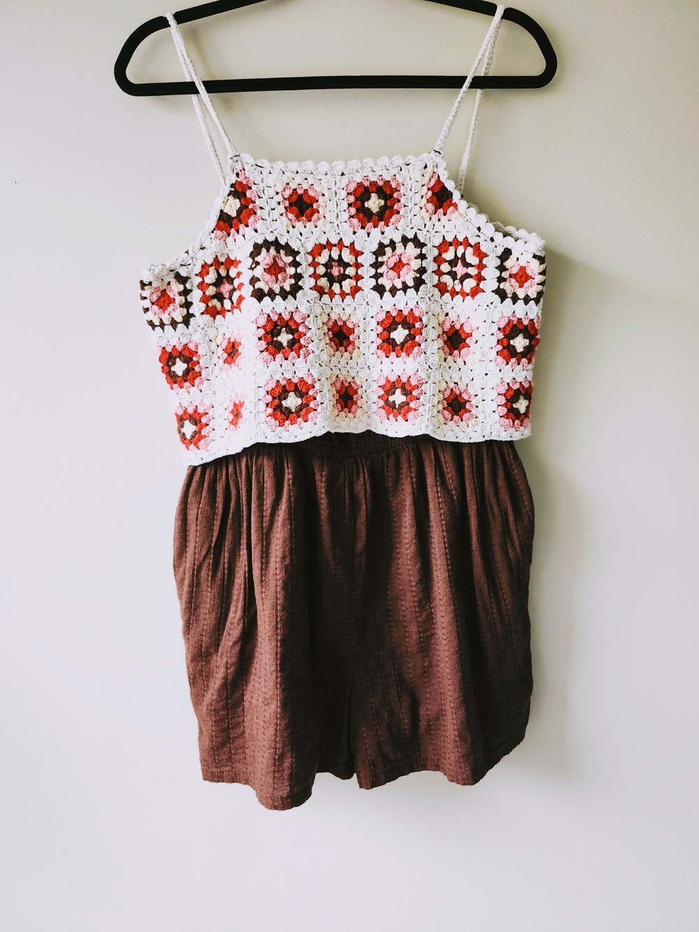 Lucky Brand Crochet Romper